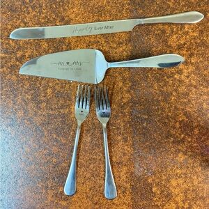 Wedding cake cutting set